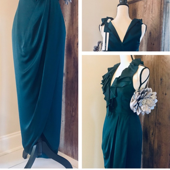 SHONA JOY Plunge Frill Draped Maxi Dress - Picture 4 of 7